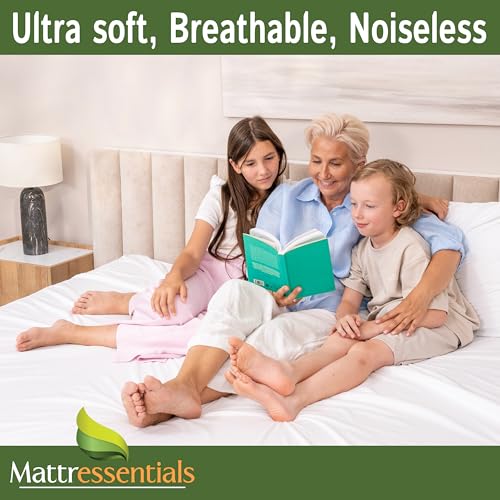 Queen Mattress Protector - Waterproof Hypoallergenic Zippered Encasement