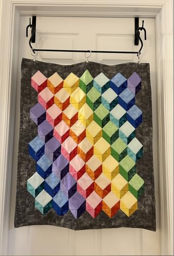 Over-the-Door Quilt Hanger Rack, 28.5-inch Powder-Coated Iron