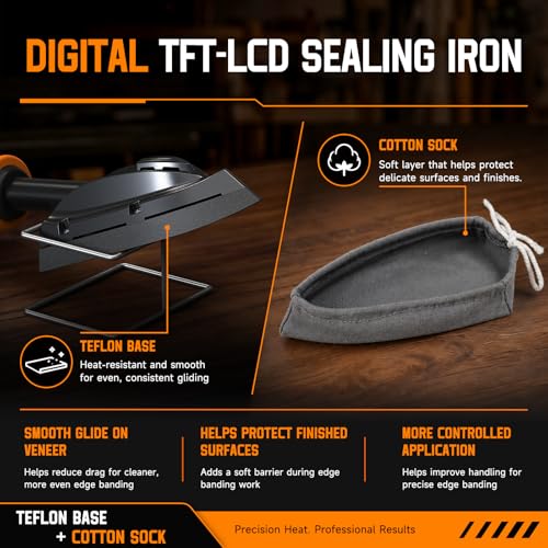 Digital Edge Banding Iron for Woodworking, Veneer & RC Hobbies