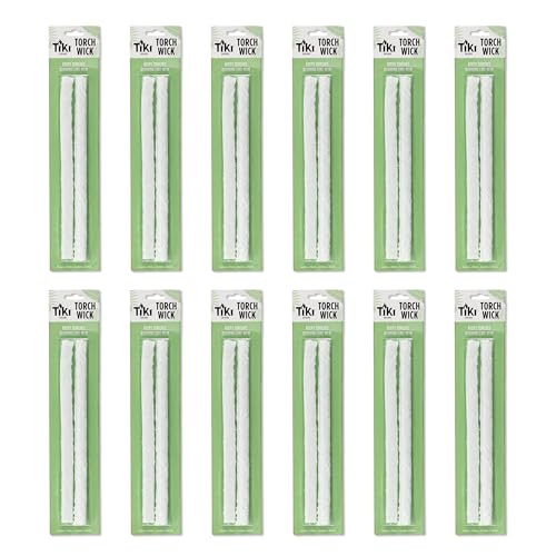 Replacement Fiberglass Torch Wicks for Outdoor Tiki Torches, 2-Pack