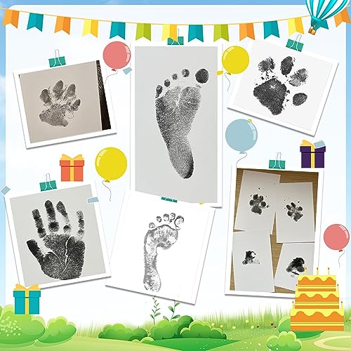 Clean-Touch Inkless Hand and Footprint Kit - 6 Ink Pads & 12 Cards
