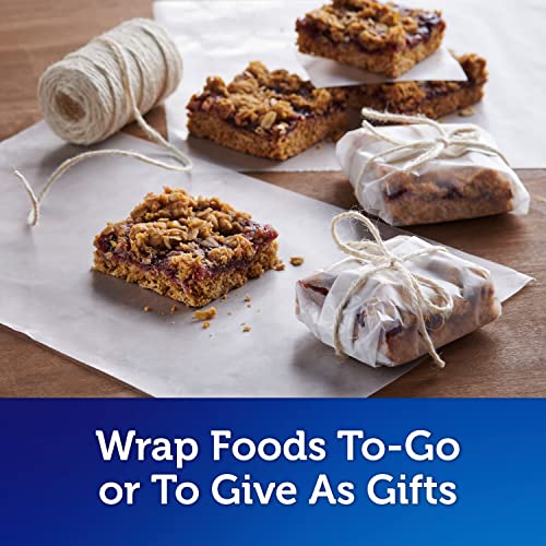 Green Wax Paper Roll with Built-In Cutter - 75 Sq Ft Food Wrap