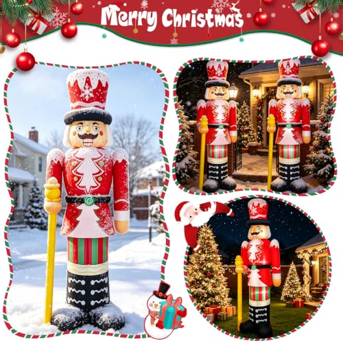 8FT Inflatable Nutcracker Decoration - Christmas Yard & Garden Display