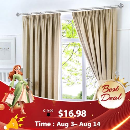 Adjustable Silver Curtain Rod with Crystal Finials, 32 to 58 Inch