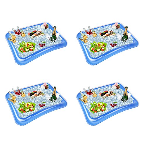 4-Pack Inflatable Ice Serving Bar Coolers for Parties, BBQs & Picnics