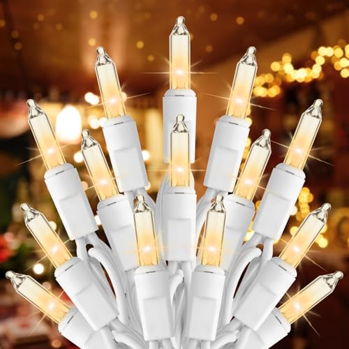 Brightown Outdoor Christmas Lights 100 Count 20Ft Incandescent String Lights