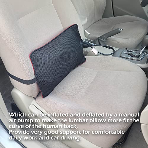 Inflatable Lumbar Support Pillow for Office and Car Use