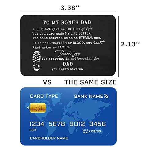 FYSIA You Didn't Give Me the Gift of Life Wallet Card for Stepdad - Father’s Day Gift (Variation 9-You Didn't Give Me the Gift of)
