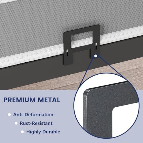 Adjustable Anti-Slip Mattress Stopper Gaskets for Metal Bed Frames - 4 Pack