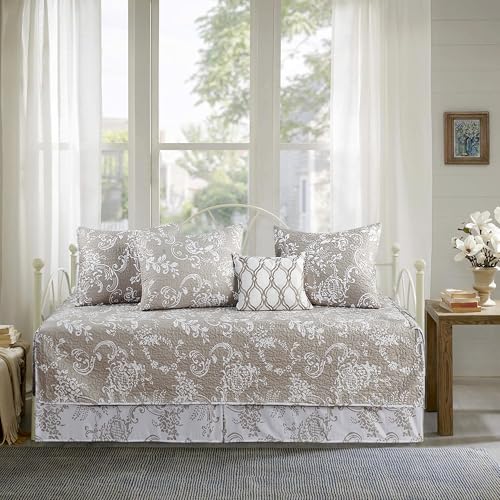 6-Piece Reversible Microfiber Daybed Cover Set, Bohemian Floral Bedding
