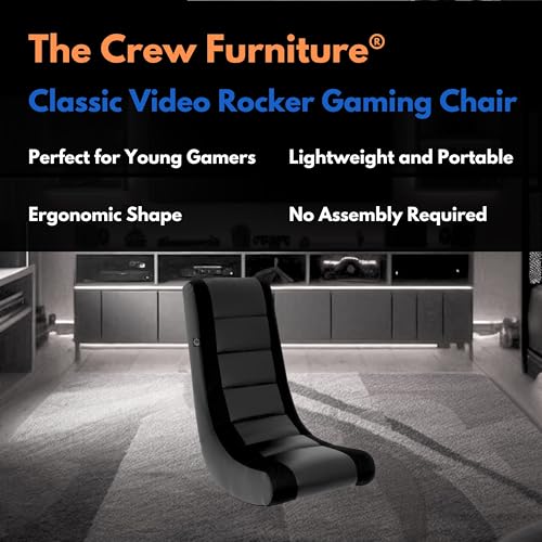Classic Ergonomic Floor Gaming Rocker Chair for Kids and Teens