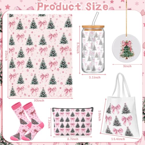 Cute Pink Coquette Bow Christmas Gift Set for Women - Variation: Cute
