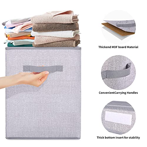Large Foldable Toy Storage Chest with Lid - 82L Fabric Organizer Bin