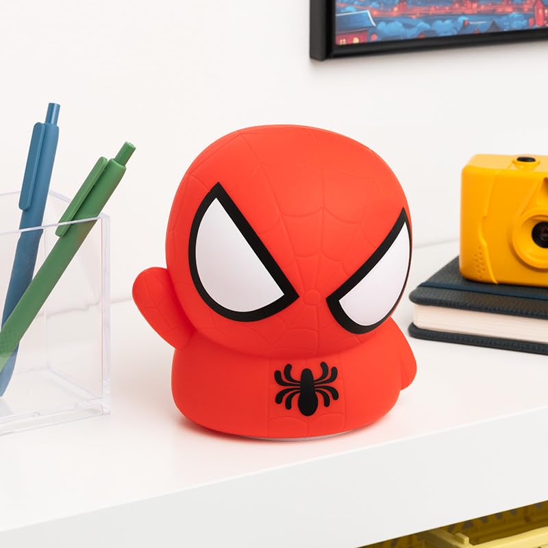Silicone Superhero Squishy Desk Lamp with Auto-Off Timer & Rechargeable