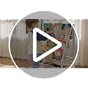 4-Tier Kids Bookshelf with Toy Storage Drawers and Canvas Pockets