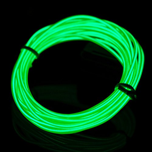 Lychee 9ft Jade Green EL Wire Neon Light for Parties Halloween Decorations