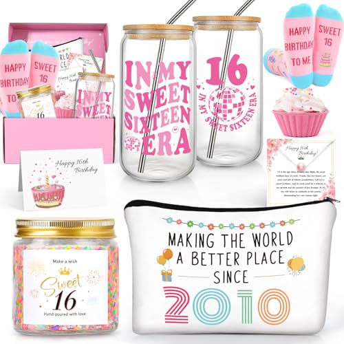 Sweet 16 Birthday Gift Set for Girls - Personalized Keepsake Gift Box