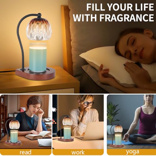 Electric Candle Warmer Lamp with Timer & Dimmable Brightness