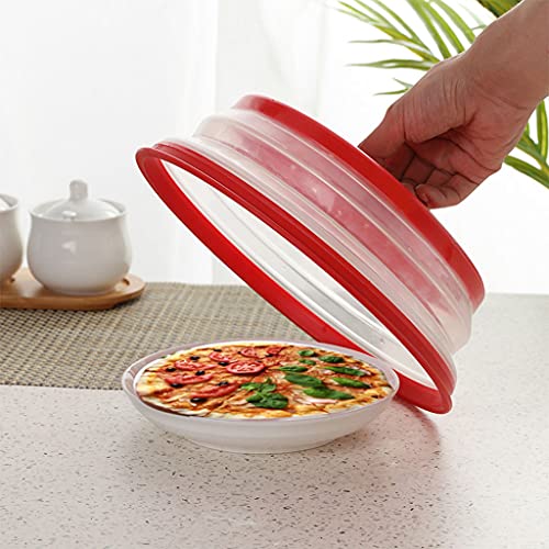 Collapsible Microwave Splatter Cover 10.5 Inch - Food Grade Plate Lid with Vents