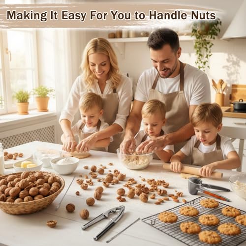 Heavy Duty Nutcracker Set with Picks - Walnut Crab Seafood Tools