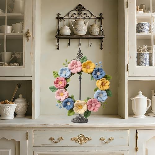 Adjustable Cast Iron Wreath & Handbag Display Stand (20-30 Inch)