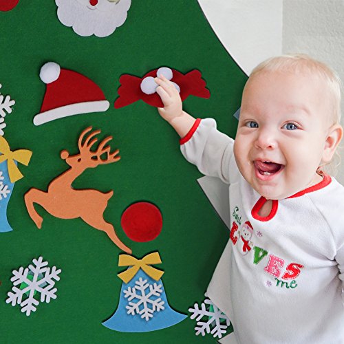 3ft DIY Felt Christmas Tree Set for Kids with 26 Detachable Ornaments