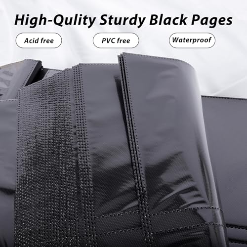Large 4x6 Photo Album - 600 Capacity PU Leather Memory Book with Window