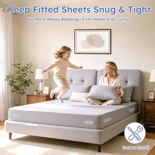 Heavy Duty Bed Sheet Holders - 4 Pack Corner Fasteners