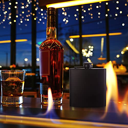 10 pcs Stainless Steel Liquor Hip Flasks with Funnels Gift Set - 6oz Leakproof for Camping, Weddings, Parties