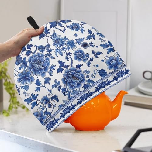 Floral Print Quilted Tea Cosy - Insulated Fabric Teapot Cover