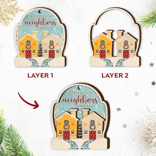 Neighbor Christmas Ornament 2026 - Heartfelt Neighbor Appreciation Gift