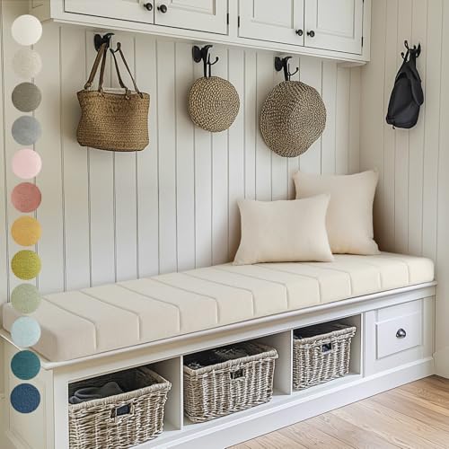 Custom Window Seat Cushion for Bench, Mudroom, and Reading Nook