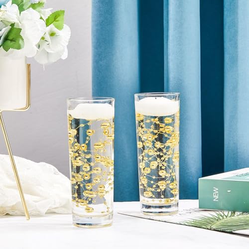 24 Pcs Floating Candle Pearl Strings - Faux Pearl Vase Filler Decor