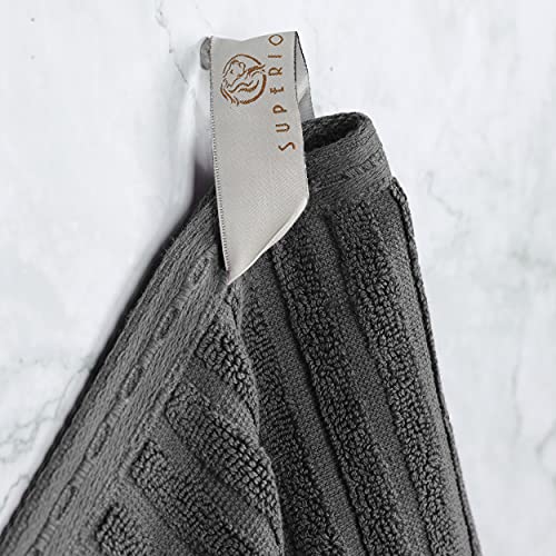 Charcoal Cotton Bath Sheet Set - 2-Piece Absorbent, Luxurious 34x68" Towels