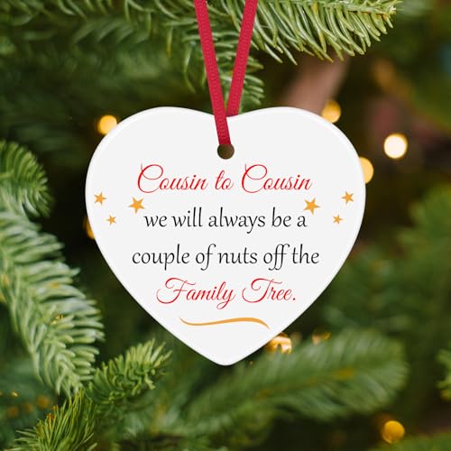 Personalized Cousin Christmas Ornament - Keepsake Gift for Women & Men