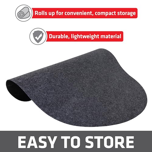 Christmas Tree Stand Mat 28" - Absorbent Waterproof Floor Protector, Charcoal
