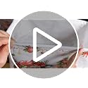 Geelin 4 Pcs Large Christmas Gift Baskets with Handles - Vintage Style