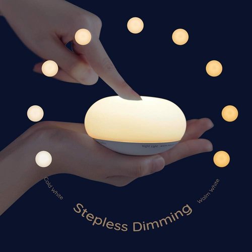 Anico Flip Night Light - Soft Silicone Touch Control Lamp for Newborn Nursery | Warm & Portable