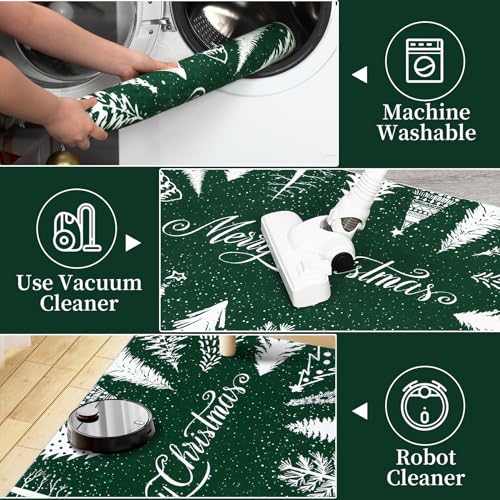 GarveeHome Christmas 8x10 Area Rugs Machine Washable Non Slip Living
