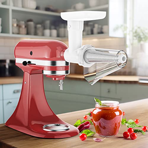 2-in-1 Food Grinder and Vegetable Strainer Attachment for Stand Mixers