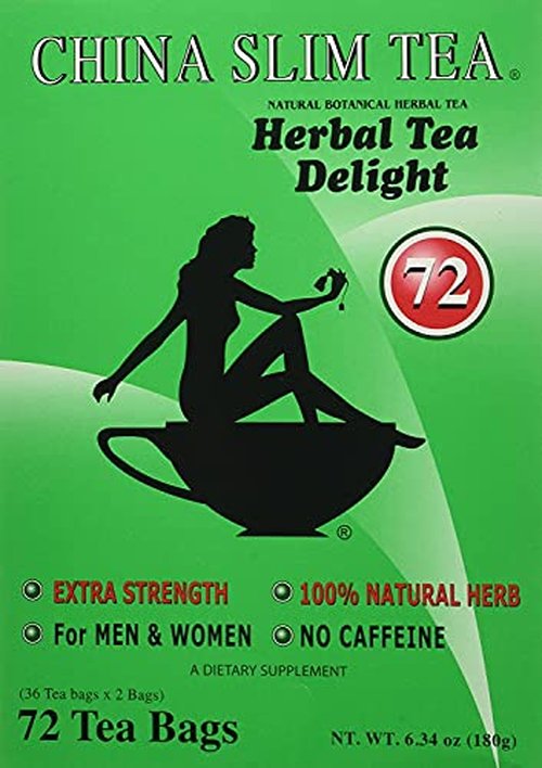 China Slim Dieter's Tea Delight, Large, 72-Count (Pack of 2, 144 tea bags total)