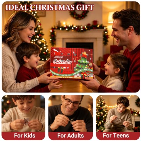 Kysthyra Advent Calendar 2026 Brain Teaser 24 Day Christmas Countdown - Blown01