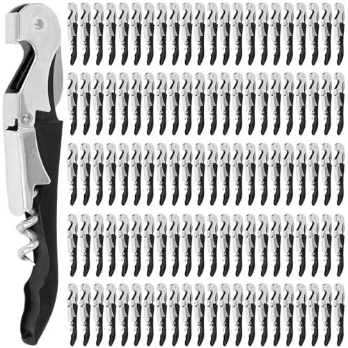 110 Pack Waiter Corkscrew Wine Openers - All-in-One Bar Tools for Bartenders & Servers