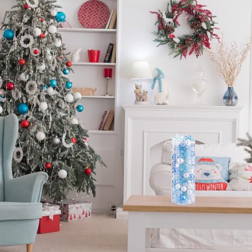 MTLEE 106Pcs Christmas Snowflake Centerpieces Vase Fillers - Snowflake Style