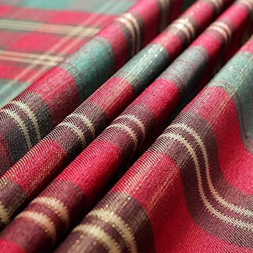 SASTYBALE Christmas Red Plaid Tablecloth 60 x 102 Inch (Rectangular) - Spill-Resistant