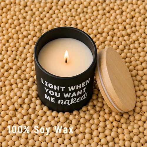 NEWZEST Matte Black Glass Romantic Candle for Couples - Lavender & Juniper Scent, Wedding & Anniversary Gift