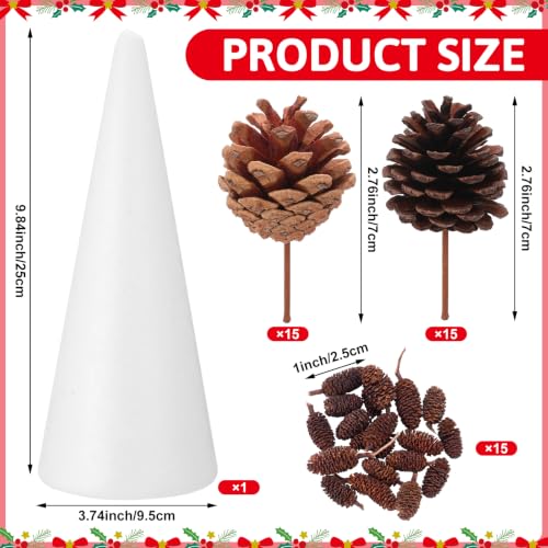 Christmas Pinecone Tree DIY Craft Kit for Holiday Decor