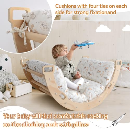 Climbing Arch Floor Lounger Pillow Cover for Kids, 43.3 x 21.6 Inch