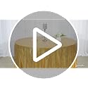 SquarePie Gold Round Sequin Tablecloth 132 Inch Wedding Party Decor