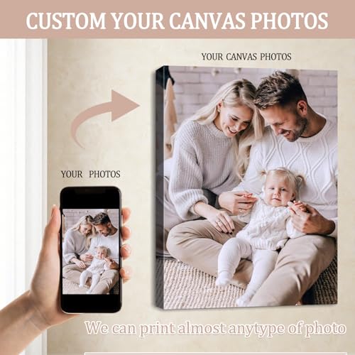 Custom Canvas Prints Personalized Photo Wall Art Framed 8x10